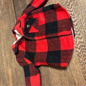 Joe Fresh Red and Black Plaid Kids Blazer